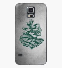 Grüner Kiefern-Kegel Hülle & Klebefolie für Samsung Galaxy