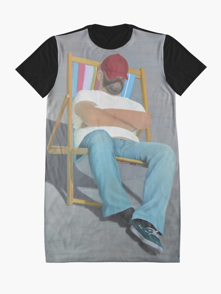 Alternate view of DOING NOTHING Graphic T-Shirt Dress