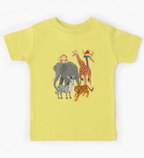 Jungle Animals Zoo Animals Wild Animals Safari Gifts Kids Tee