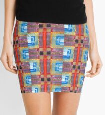 ERQ#2 - Abstract Watercolor by Dan Vera Mini Skirt