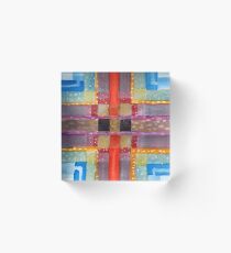 ERQ#2 - Abstract Watercolor by Dan Vera Acrylic Block