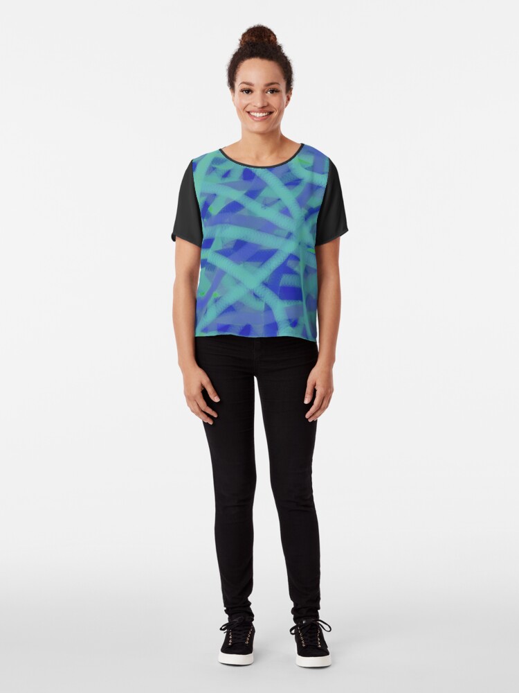 Alternate view of Sea Chiffon Top