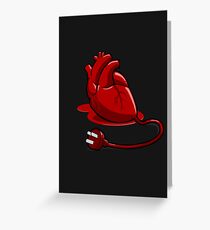 Unplug your heart Greeting Card