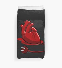 Unplug your heart Duvet Cover