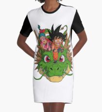 Kid Goku / Bulma / Shenron Graphic T-Shirt Dress