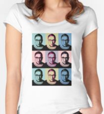 Notorious RBG - in muted colors Women's Fitted Scoop T-Shirt