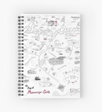 The Map of Manuscript Earth Spiral Notebook