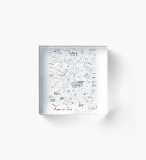 The Map of Manuscript Earth Acrylic Block