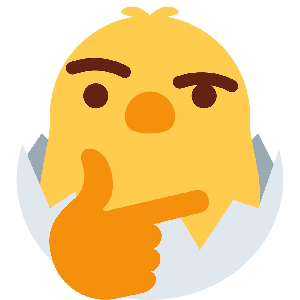 Thinking Emoji Chicken