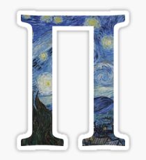 Starry Night Alphabet - Π Sticker