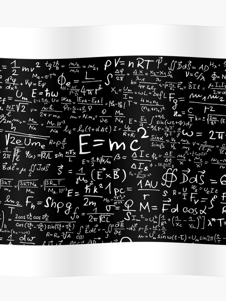 Physics Equations Poster Tessshebaylo