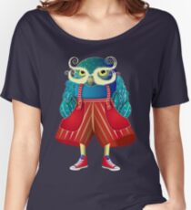 My Owl Red Pants Women's Relaxed Fit T-Shirt