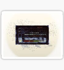 808 Drum Machine Abstract Design Sticker