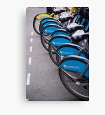 Boris Bikes Canvas Print