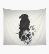 Raven and Skull Wall Tapestry