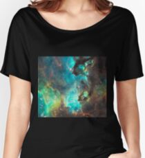 Green Galaxy Women's Relaxed Fit T-Shirt
