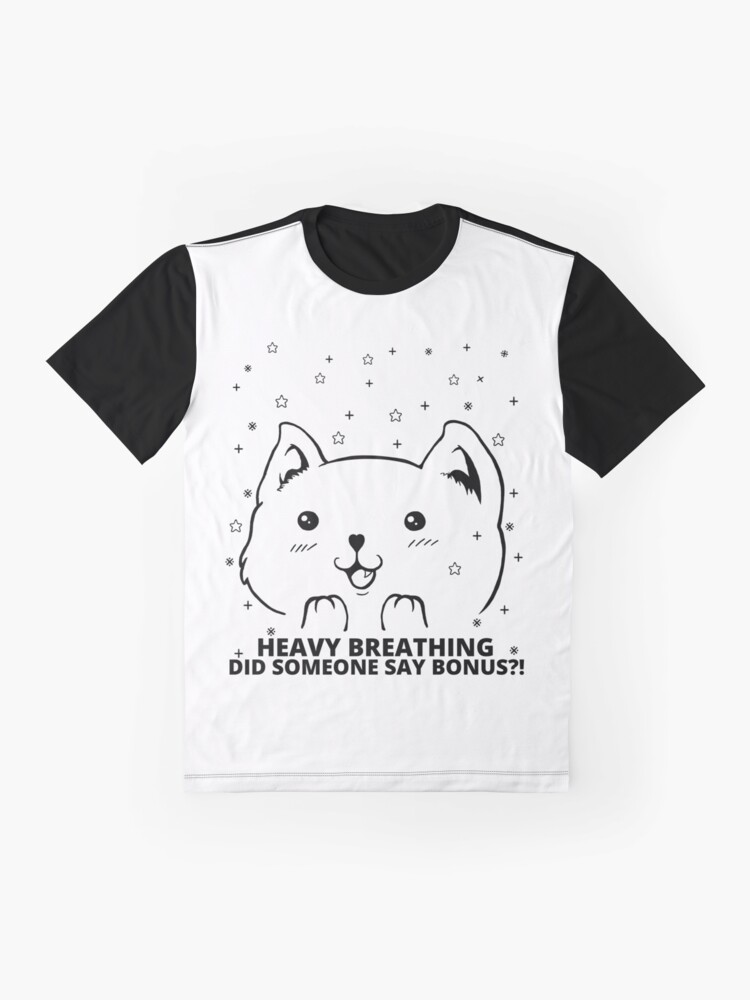 Alternate view of Bonus? Black Outlined Graphic T-Shirt