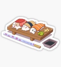 Pegatina Gatos de sushi