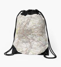 Map of Bristol - UK (1946) Drawstring Bag