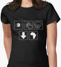 Bless the Rains (Down in Africa) in White Women's Fitted T-Shirt