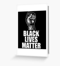 Tarjeta de felicitación Black Lives Matter Fist