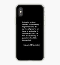 Chomsky auf Autorität iPhone-Hülle & Cover