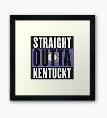 VERTRETEN KENTUCKY MIT DIESEM - GERADE OUTTA KENTUCKY DESIGN Gerahmtes Wandbild