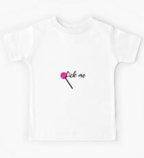 Süßigkeitlutscher mit flirtendem Text Kinder T-Shirt