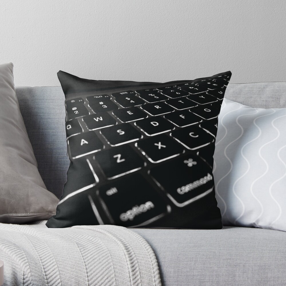 COMPUTER DISPLAY Pop Art Throw Pillow