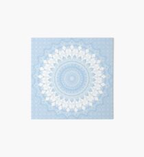 Baby Blue Boho Mandala Art Board Print