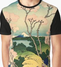 Katsushika Hokusai, Goten-yama hill, Shinagawa on the Tōkaidō, ca. 1832 | Japan Graphic T-Shirt