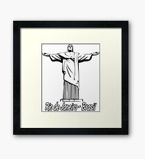 Shirts and Accessories Christ the Redeemer Brazil Framed Print