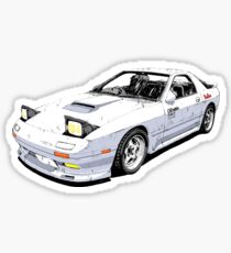 Weiß Comet RX7 FC3S Initial D Sticker