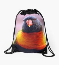 Rainbow Lorikeet Drawstring Bag