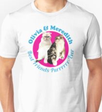 Olivia & Meredith Best Friends Purrrever Unisex T-Shirt