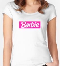 Barbie - Dope Rectangle Logo Women's Fitted Scoop T-Shirt