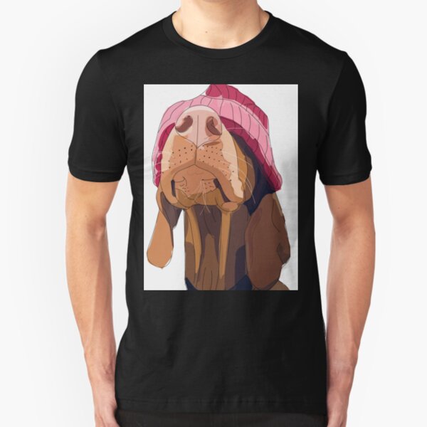 Hipster Vizsla Slim Fit T-Shirt