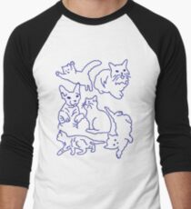 Not Right Meow Men's Baseball ¾ T-Shirt