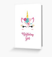 Einhorn Geburtstag Shirt Geburtstag Mädchen Einhorn Outfit Geschenk Grußkarte