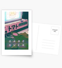 Aesthetic Game Over Postcards