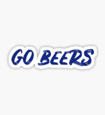 go bearz go beerz Sticker