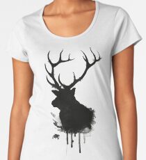 Elch Premium Rundhals-Shirt