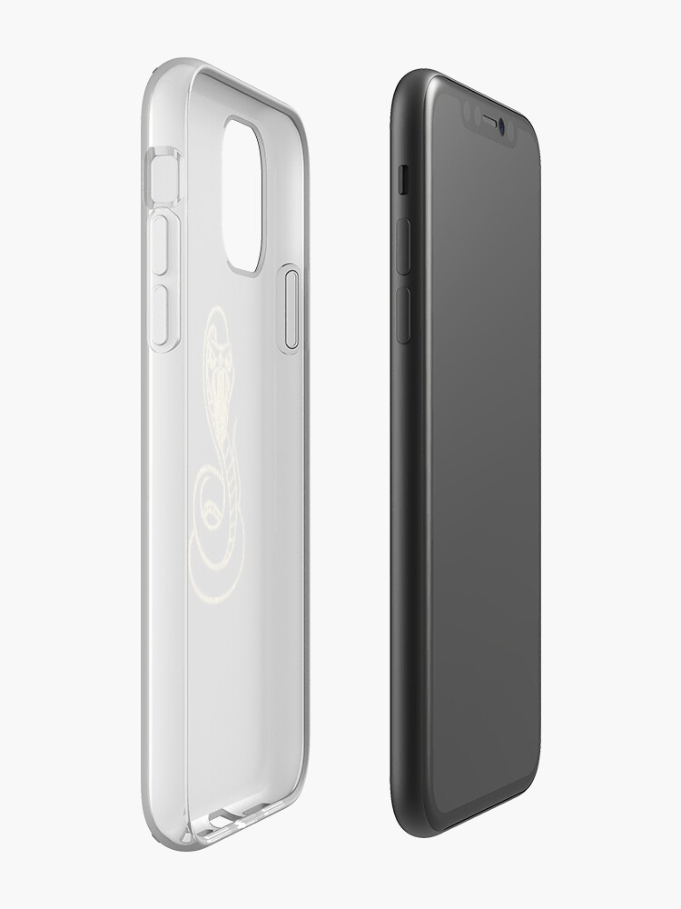 Coque iPhone « serpent d'or », par MisterSmithers