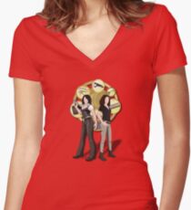 Solving Puzzles, Saving the day. Women's Fitted V-Neck T-Shirt