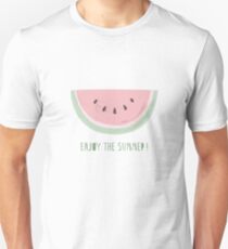Awesome hand drawn watermelon slise with lettering Unisex T-Shirt