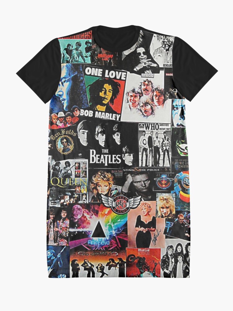 Alternate view of Rock Collage Graphic T-Shirt Dress