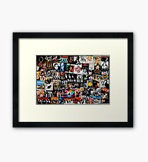 Rock Collage Framed Print
