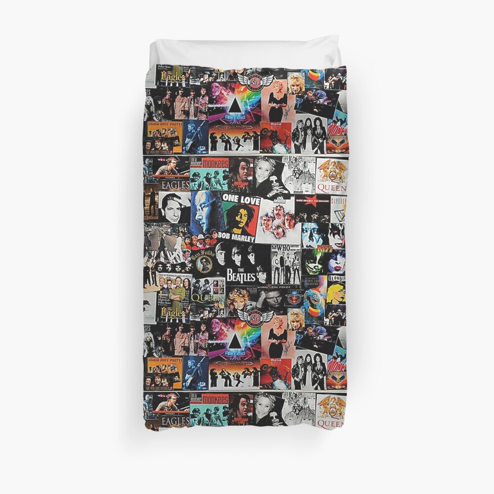 Rock Collage Duvet Cover