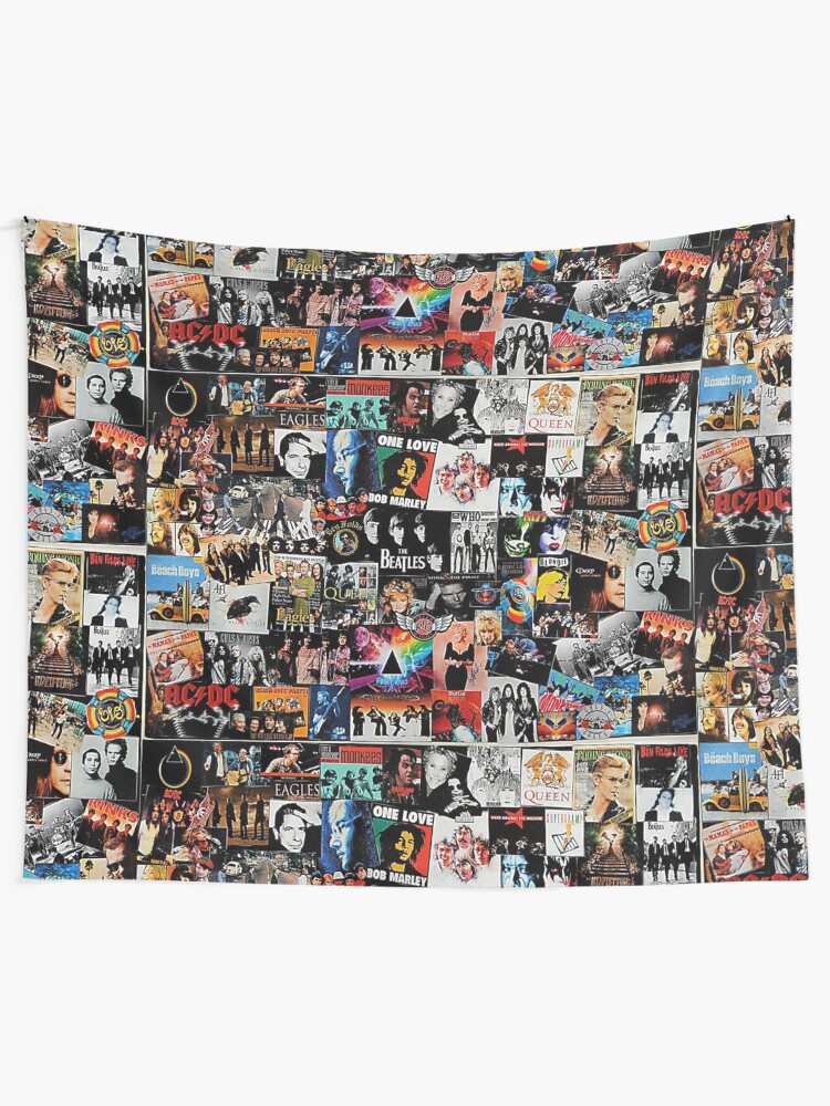 Alternate view of Rock Collage Tapestry