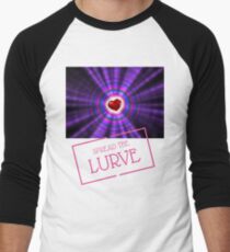 Spread the Lurve cosmic love heart design Men's Baseball ¾ T-Shirt